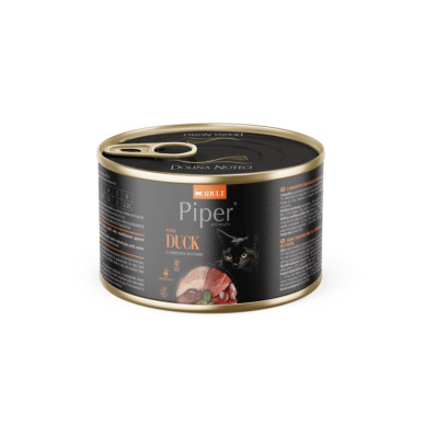 Piper Cat cu Rață – hrană umedă completă pentru pisici, conservă 185 g
